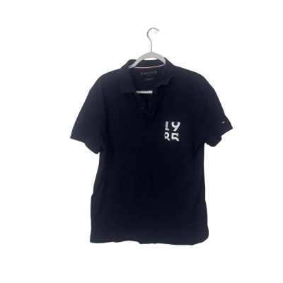 Tommy Hilfiger Mens  Size L Polo Shirt Navy Blue 