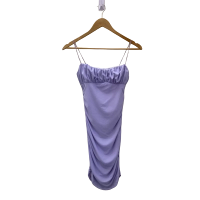 Princess Polly Womens  Size 8 Bodycon Ruched Mini Dress Purple 