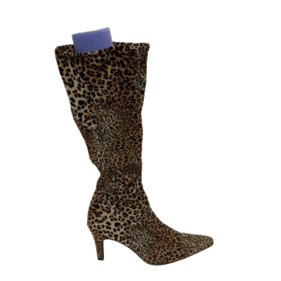 Shalala Leopard Print Knee High Boots  Size 41  