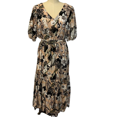 Liz Jordan Womens Limited Edition Evening dress  Size 16 Floral / Blush Pink  