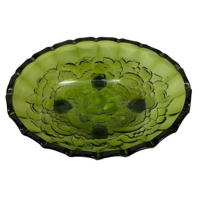Vintage Indiana Glass Oval Fruit Bowl