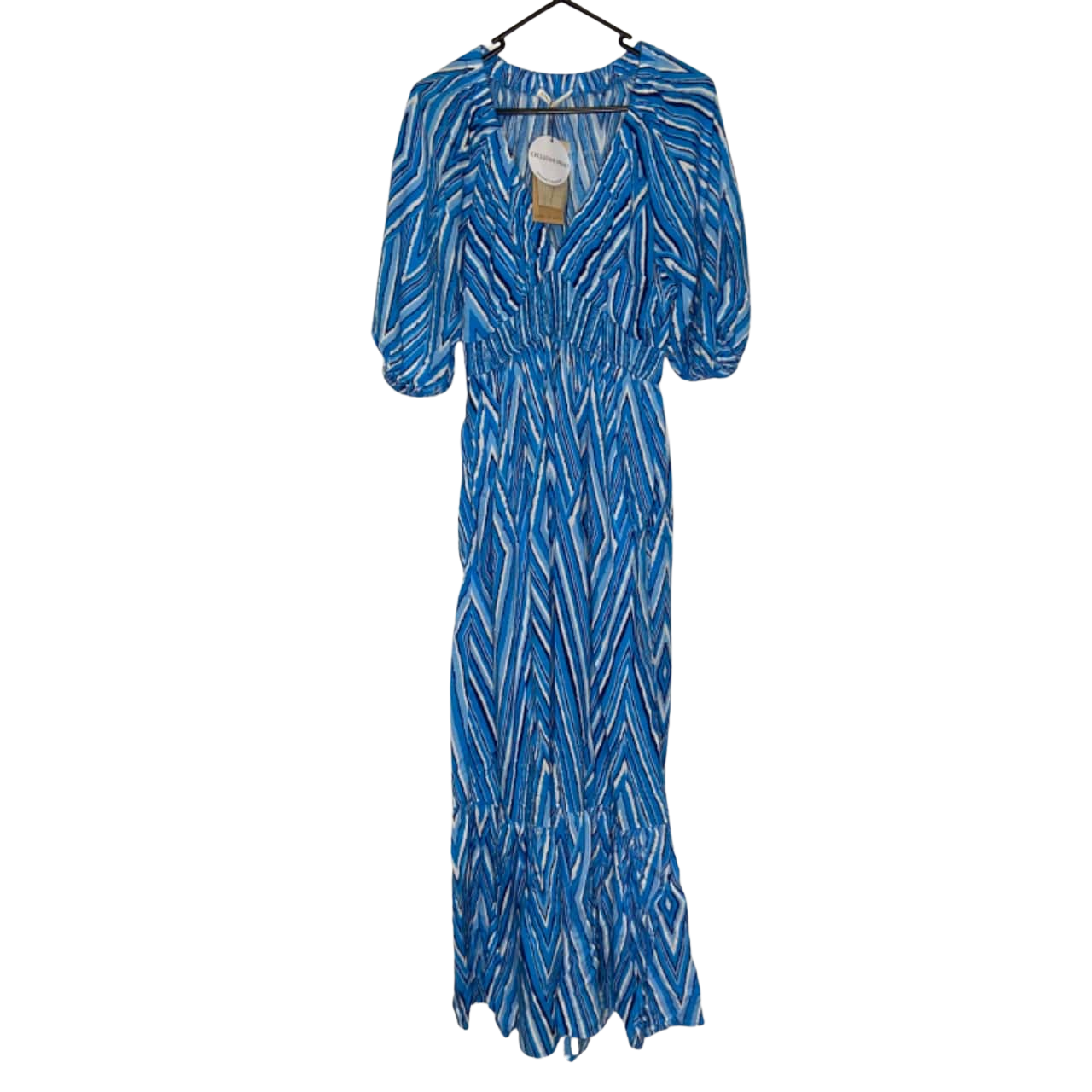 Label of Love Womens Size M 3/4 Long Sleeve Mimi Maxi Dress Blue ...