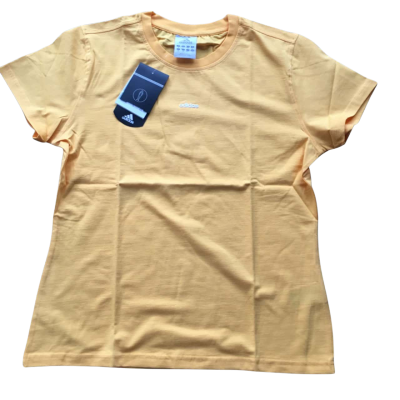 BNWT Adidas Womens  Size 18 T-Shirt Yellow Mango   HTH1