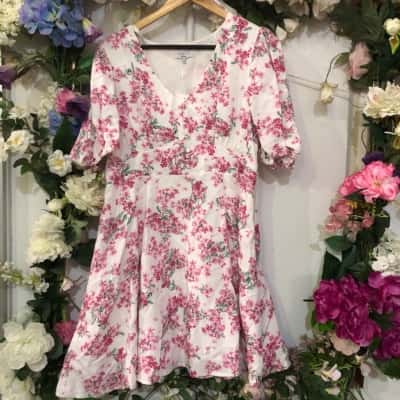 NWT Tokito Petites Size 14P Floral linen