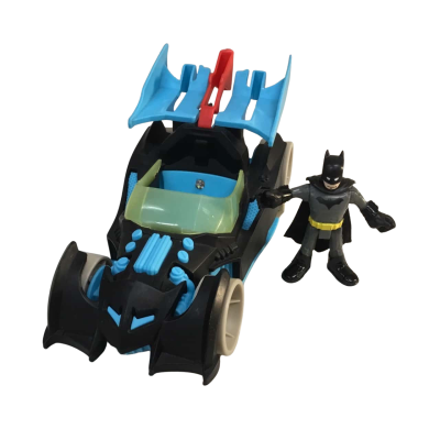 Imaginext DC Super Friends Batman Racing Bat-mobile and Figure