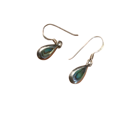Abalone silver 925 earrings ,Silver 
