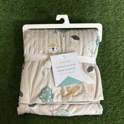 The Peanutshell Woodland Adventure Pram Blanket (New)