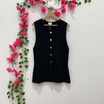 Seed Heritage Womens  Size XXL Sleeveless Top Black  