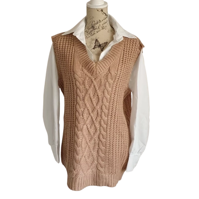 Ally Fashion Womens  Size M Long Sleeve Top Camel Colour BNWT
