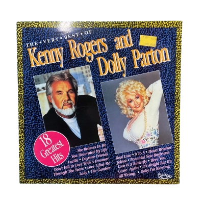 Vintage Kenny Rogers and Dolly Parton The Very Best Of 12”inch Vinyl LP