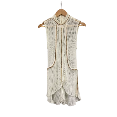 Sass & Bide Womens  Size XS Sleeveless Top Cream 