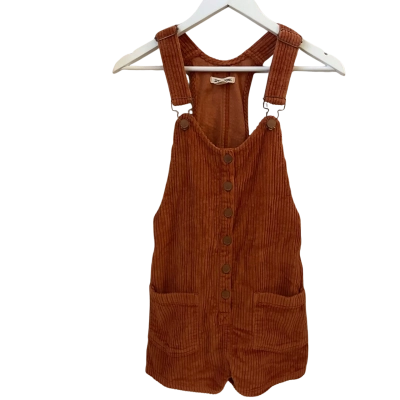 Billabong Womens  Size 6 Overalls Brown / Burnt Orange 