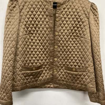 Elvie Hill Womens  Size M Parka Beige 