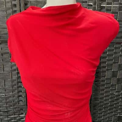 Pretty Little Thing Womens  Size 6 Bodycon Dress Red 