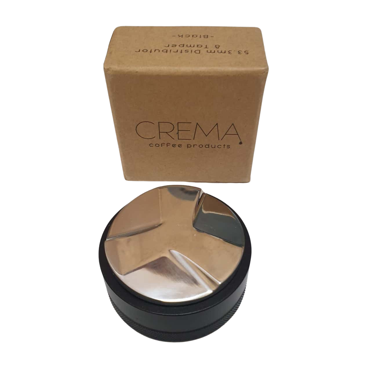 Crema Coffee Products 53.3mm Distributor/ Tamper Combo Black(s)