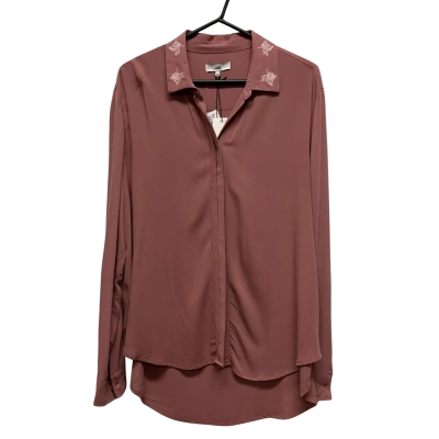 Jag Women's  Size 16 Long Sleeve Shirt Pink  