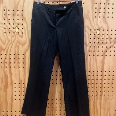 Basque Womens  Size 14 Straight Leg Pants Black  