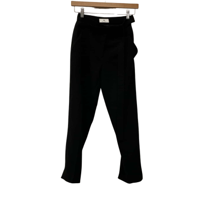 Cue Womens  Size 6 Straight Leg Pants Black  