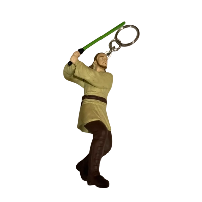 Star Wars Qui-Gon Jinn Figurine Keychain 