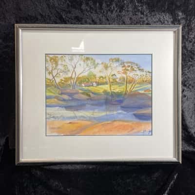 Framed Jennifer Matthews Watercolour Painting 