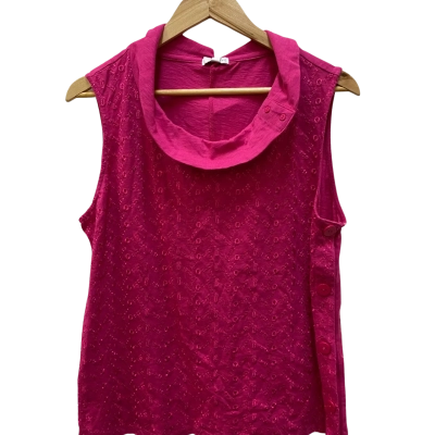 W.Lane Womens  Size L Sleeveless Top Pink  
