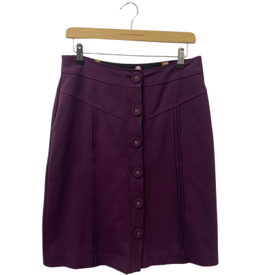 Alannah Hill Womens  Size 12 Midi Skirt Purple 