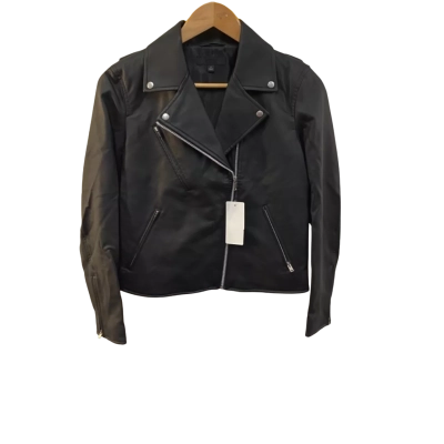 BNWT Uniqlo Womens  Size S Biker Jacket Black RRP $99.90 