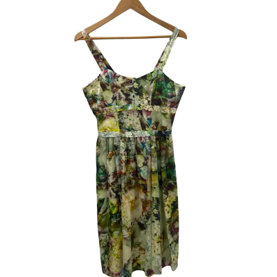 Ojay Womens  Size 10 Sleeveless Dress  Floral 