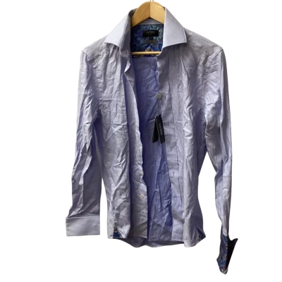 Oxford Mens  Size S Long Sleeve Shirt Blue G