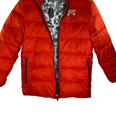 NBA Youth Chicago Bulls Kids  Size L Puffer Jacket Red 