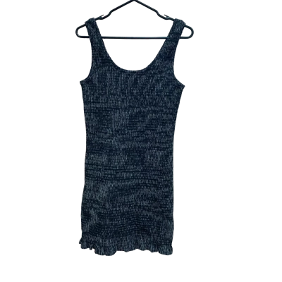 Cotton On Poppy Shirred Size L Mini Dress in Black  