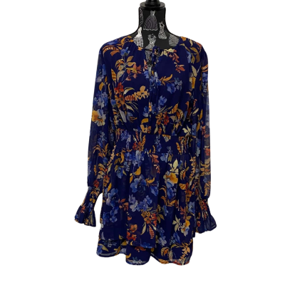 Atmos&Here Womens  Size 16 Floral Dress Floral / Navy Blue BNWT