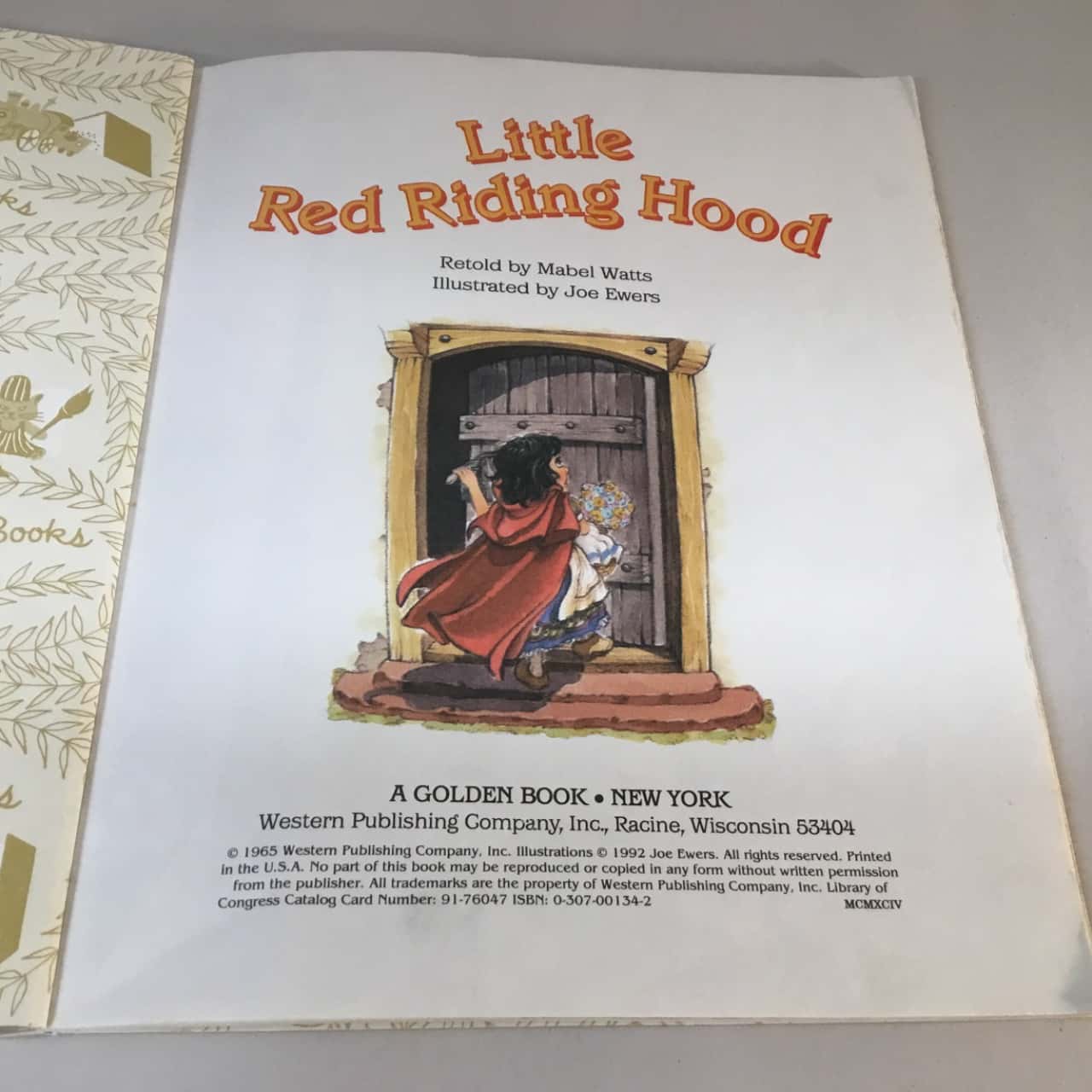 A Little Golden Book Little Red Riding Hood 1992