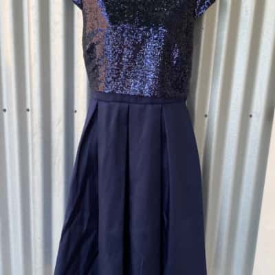 Preview Formal Dress Blue Size 16 with Sequin Bodice