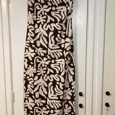 Sportsgirl strapless dress  Size 4 Brown / Cream 