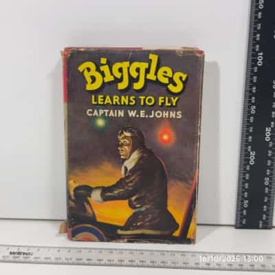 Biggles Learns To Fly Book Vintage As Is 