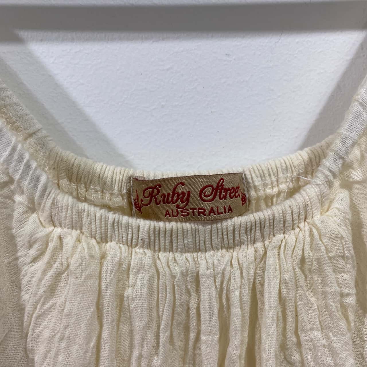 Ruby Street Australia Womens Boho Size 10 / 12 Maxi Dress Cream