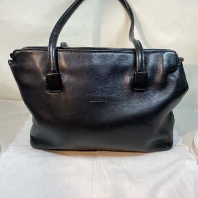 Enzo Rossi Womens Handbag Black  leather