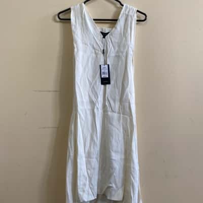 Saba Womens  Size 10 Midi Dress Off White 