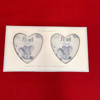 Bird& Ellie Gibson Gifts Baby Elephant Trinket Dish x 2 - Tooth and Curl Trinket