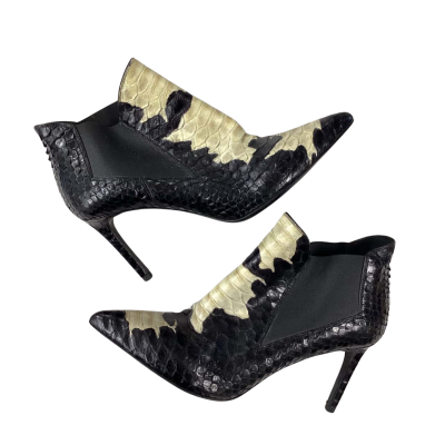 Vintage Saint Laurent Womens Size 39 Black Heels made in Italy