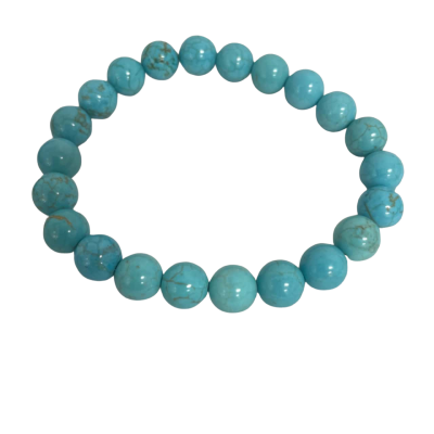  Womens Beaded String Bracelet Blue / Grey 