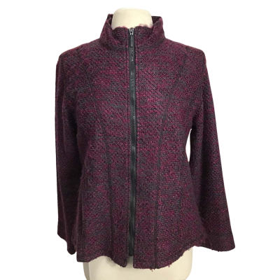 Liz Jordan Women's Zip Up Knit Jumper