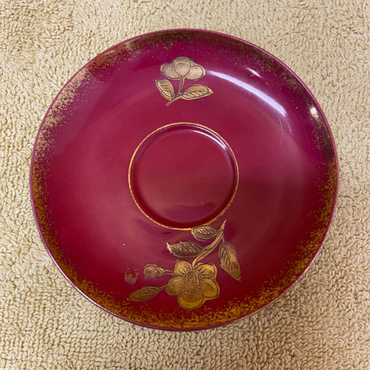 Gold Fleck Floral mini Cup and Saucer mad in Japan RRP 60.00