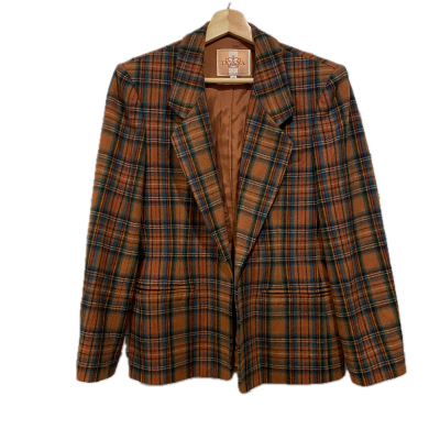 Donna Womens  Size M Blazer Brown / Checked / Green / Multicoloured 