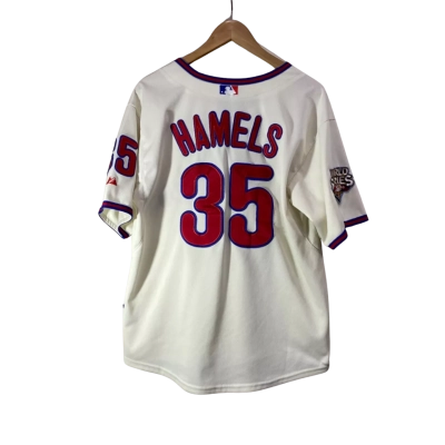 Vintage Men’s Phillies MLB Majestic Cream Jersey Size XXL