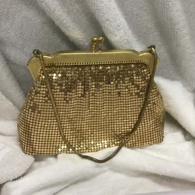Oroton Womens Gold Mesh bag