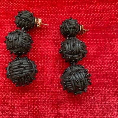 Mimco Womens Earrings Black  