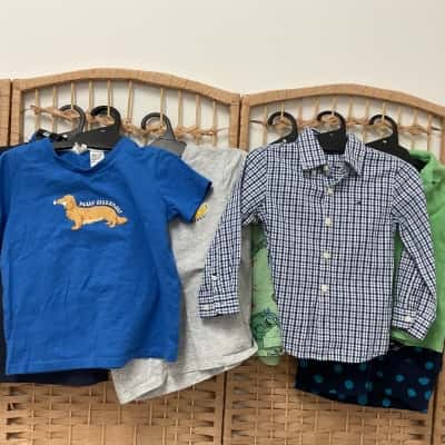 Assorted boys kids clothes Bonds Fred Bracks H&M Peter Alexander Tommy Hilfiger U.S. Polo Assn Size 3-4 PJ Shorts Tshirt Beachwear Formal 
