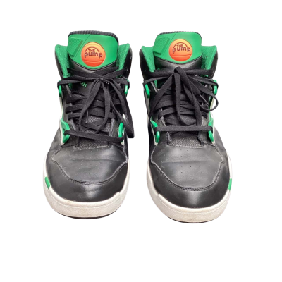 Reebok Mens  Size 47 Trainers Black  / Green -The pump omni zone 2 celtics 